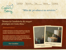 Tablet Screenshot of candelasmonterrey.com